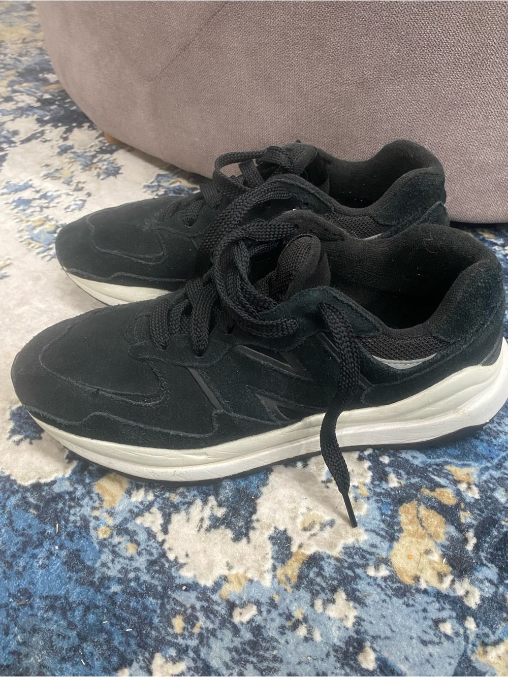 Mens New Balance 57/40 The Intelligent Choice Black Suede Sneakers. 8.5